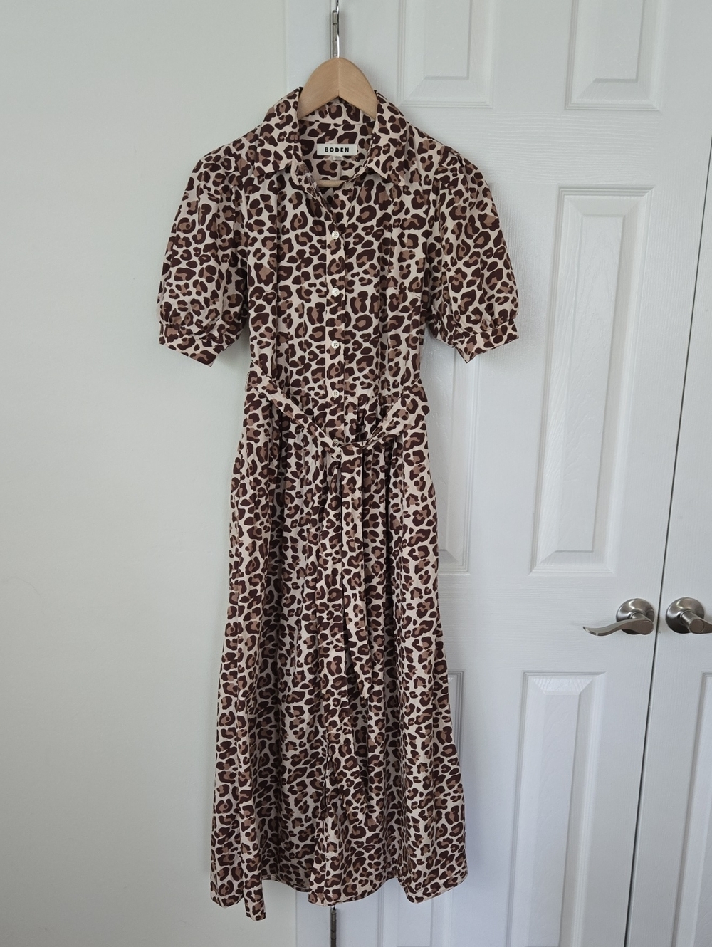 Boden Alexa Maxi Shirt Belted Pocket Short Sleeved Dress NWOT - Picture 2 of 16